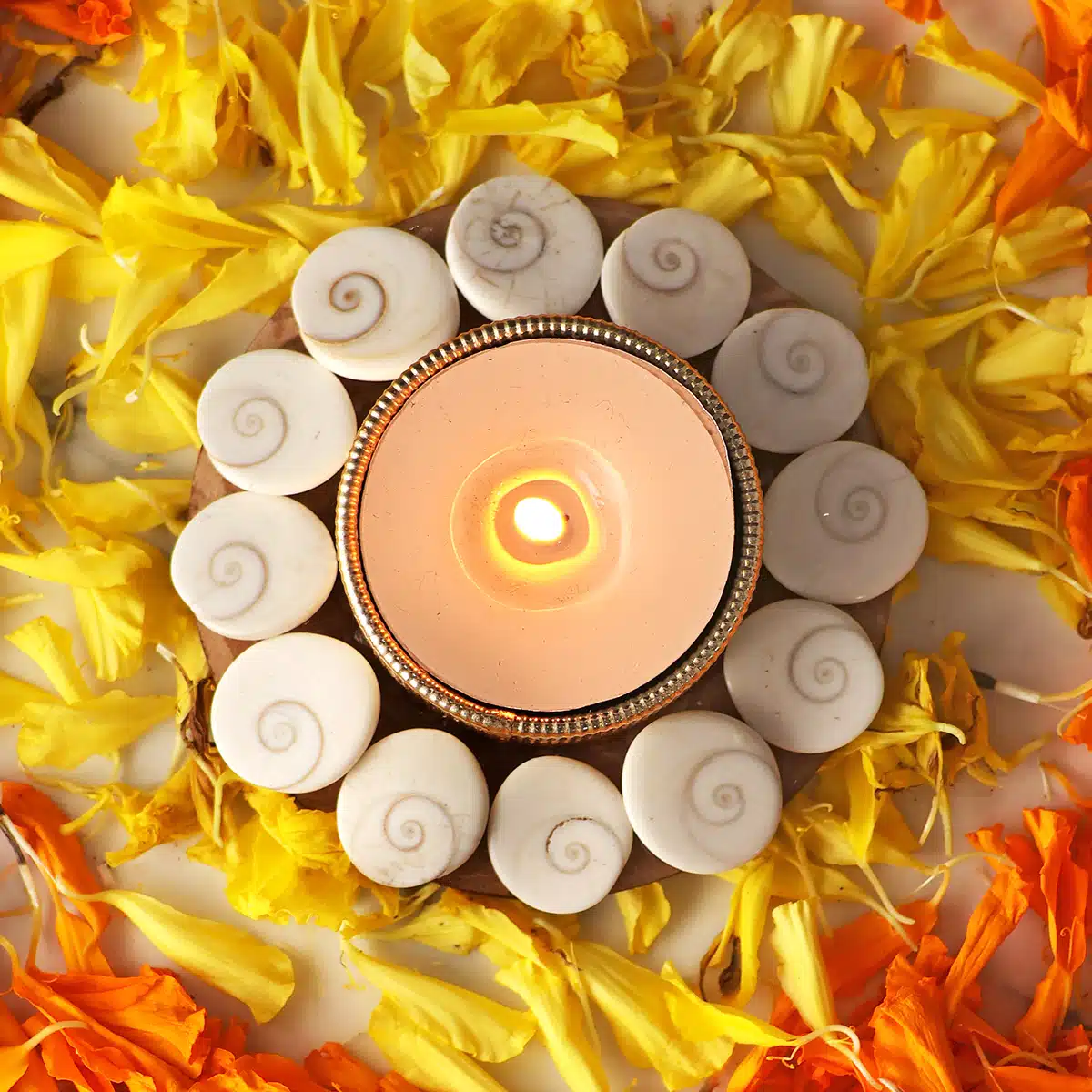 Shubhanjali-Gomti Chakra Candle Diya_1 Shop Diwali Special Gomti Chakra Candle Diya