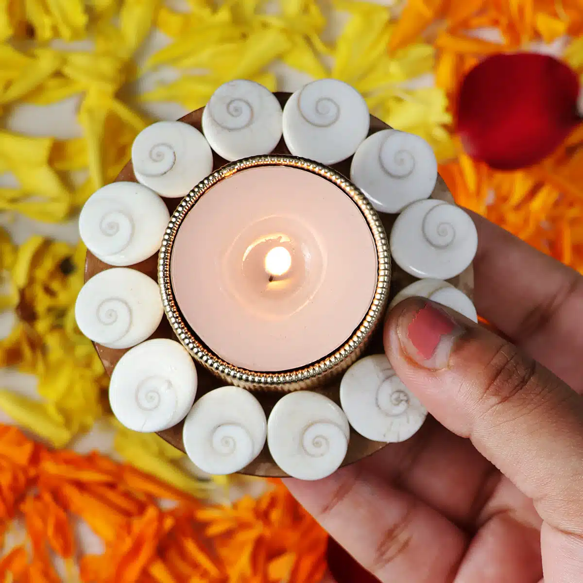 Shubhanjali-Gomti Chakra Candle Diya_2 Shop Diwali Special Gomti Chakra Candle Diya