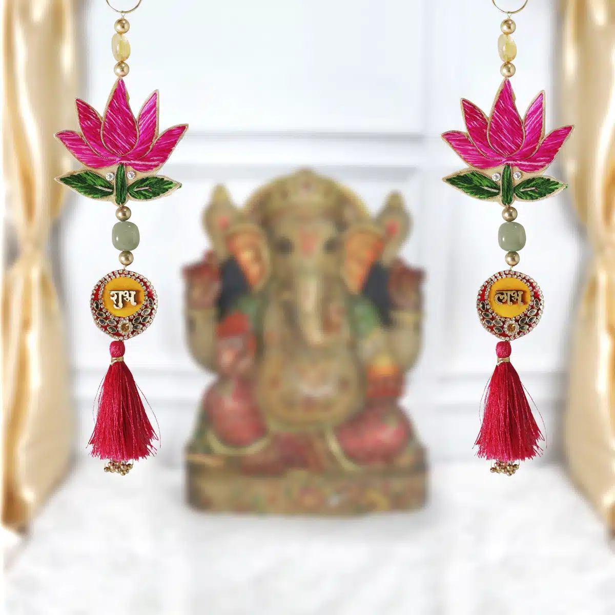 Shubhanjali-Success Lotus Shubh Labh Door Hanging Shop Diwali Special Success Lotus Shubh Labh Door Hanging