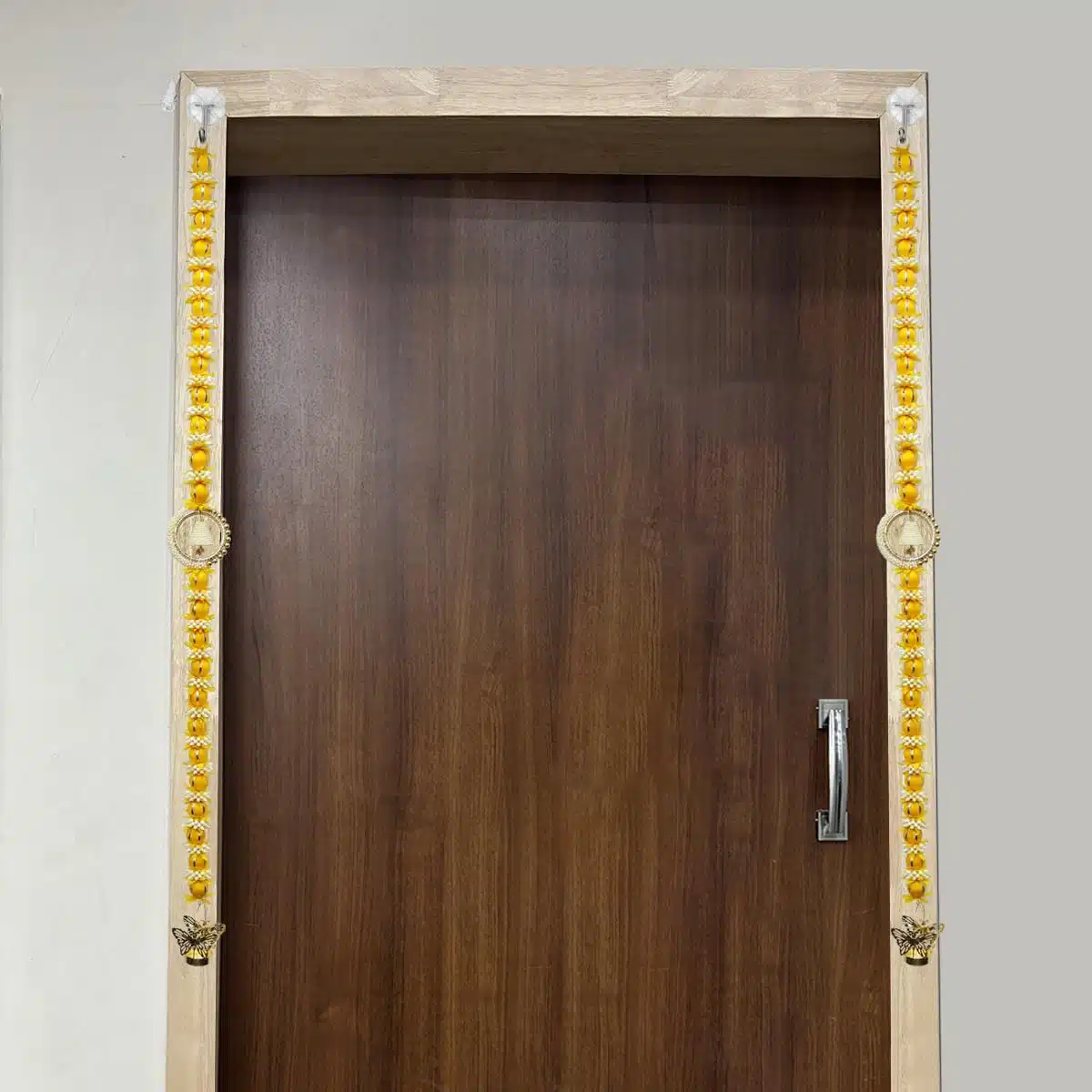 Yellow Flower Pearl Hanging Built-In Candle Holder Pair (3) Shop Yellow Flower Pearl Hanging Built-In Candle Holder Pair