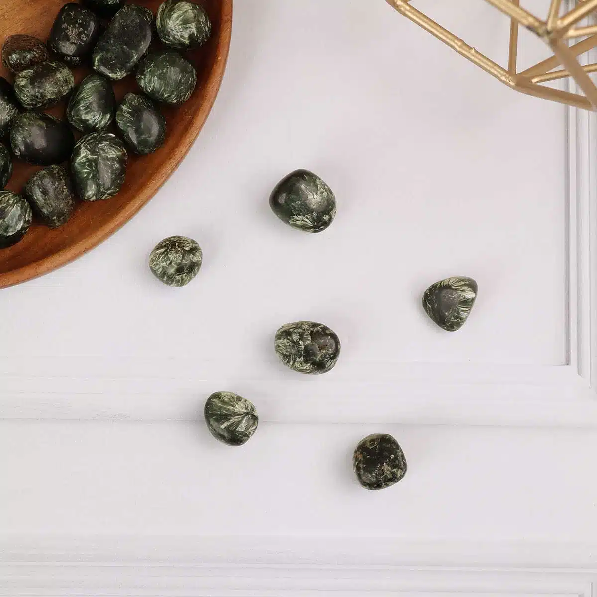 Seraphinite Natural Seraphinite Tumble Stone