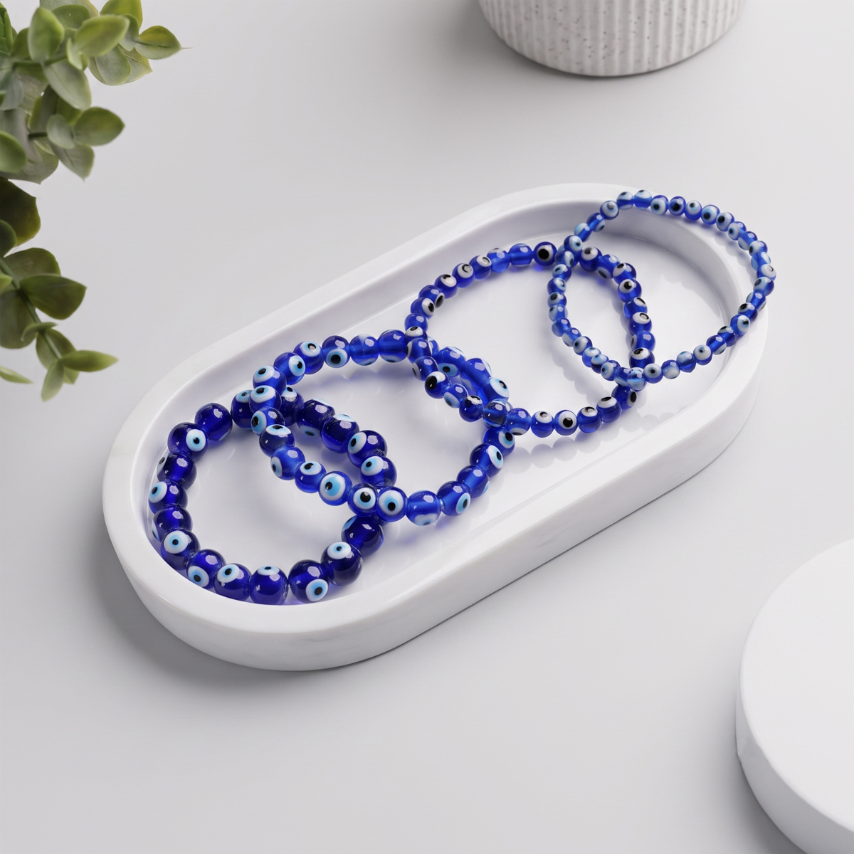 Untitled-5 evil eye round beads bracelet