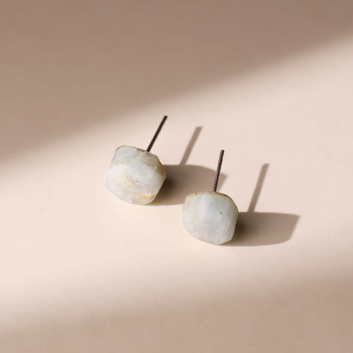 Aquamarine Raw Stud Earrings (6)