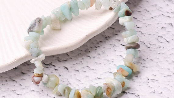 Amazonite Chips Stone Bracelet