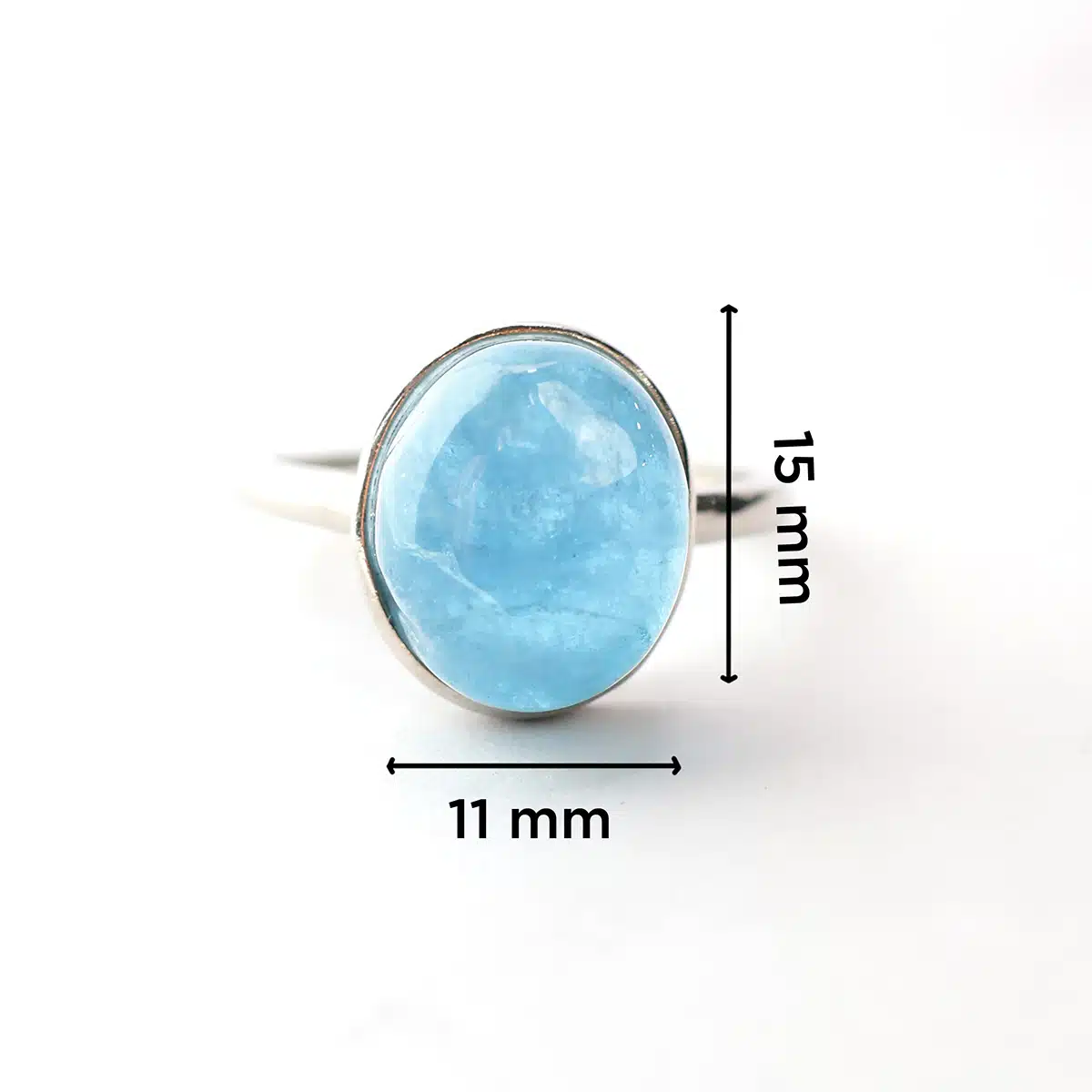 Shubhanjali-Aquamarin Oval Sterling Silver 925 Ring_3_5 Natural Aquamarin Crystal Oval Sterling Silver 925 Ring