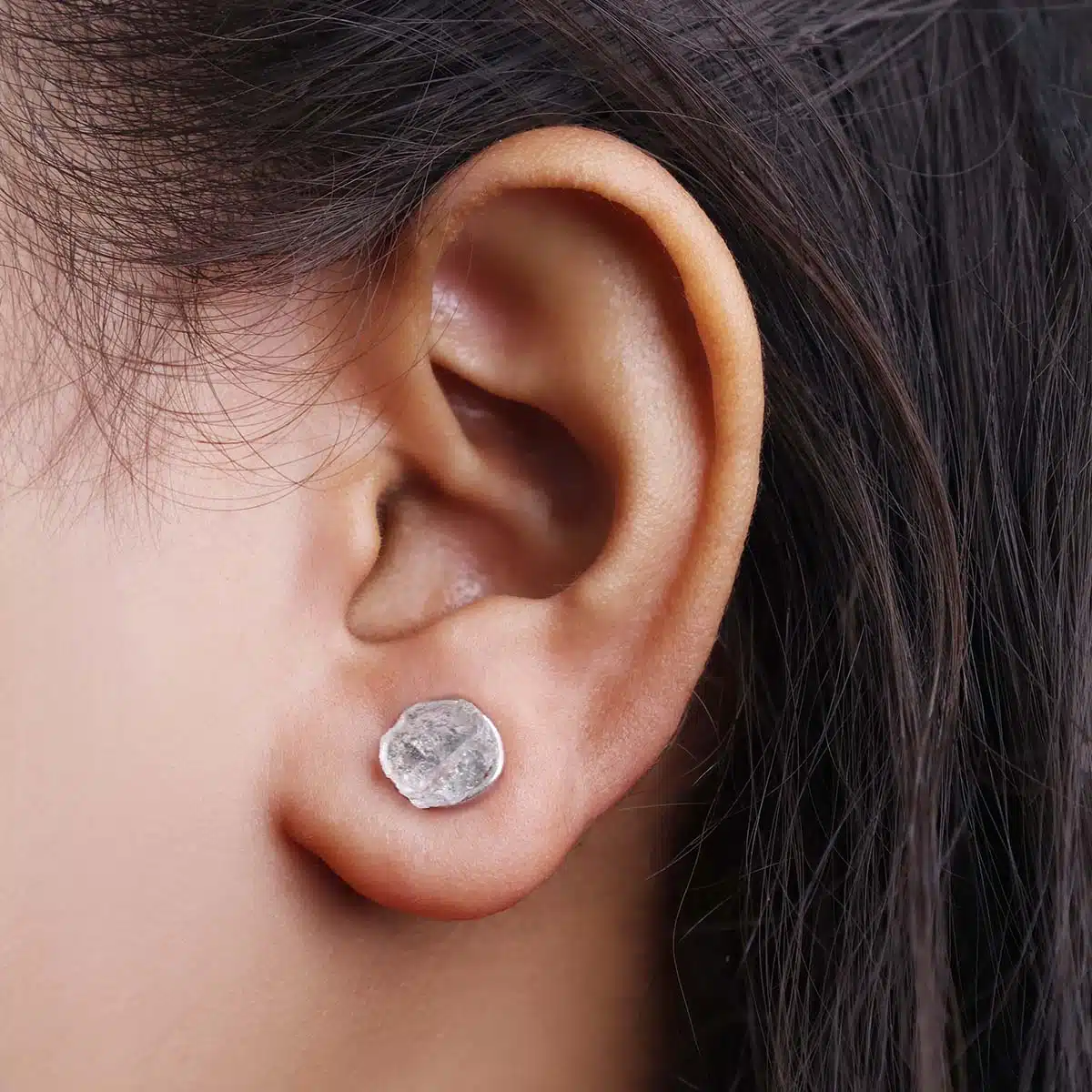 Shubhanjali-Clear Quartz Raw Stud Earrings_1 Clear Quartz Raw Stud Earrings