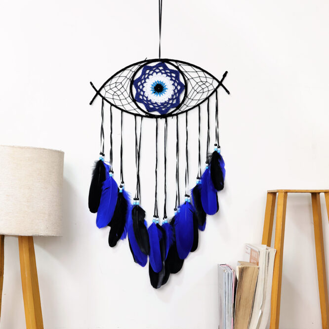 Evil Eye Eye Shape Dream Catcher Black