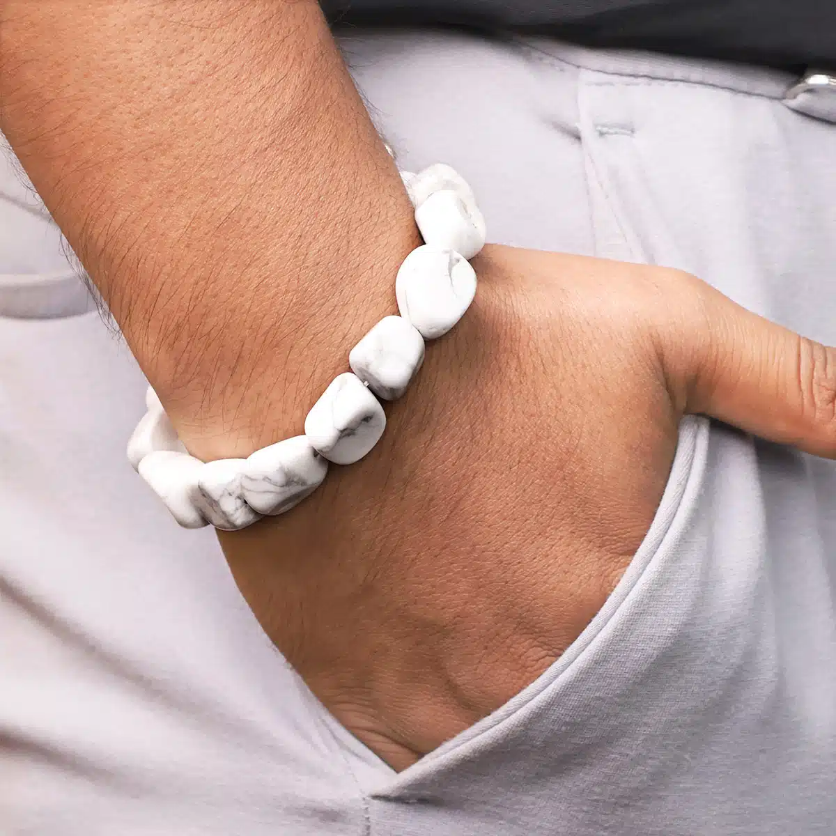 Shubhanjali-Howlite Tumble Bracelet_1 Howlite Tumble Bracelet