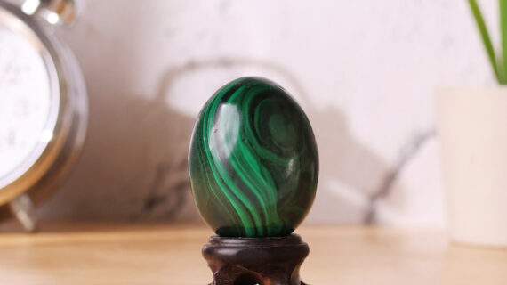 Natural Malachite Egg