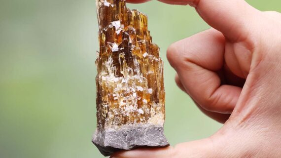 Amber Calcite Cluster
