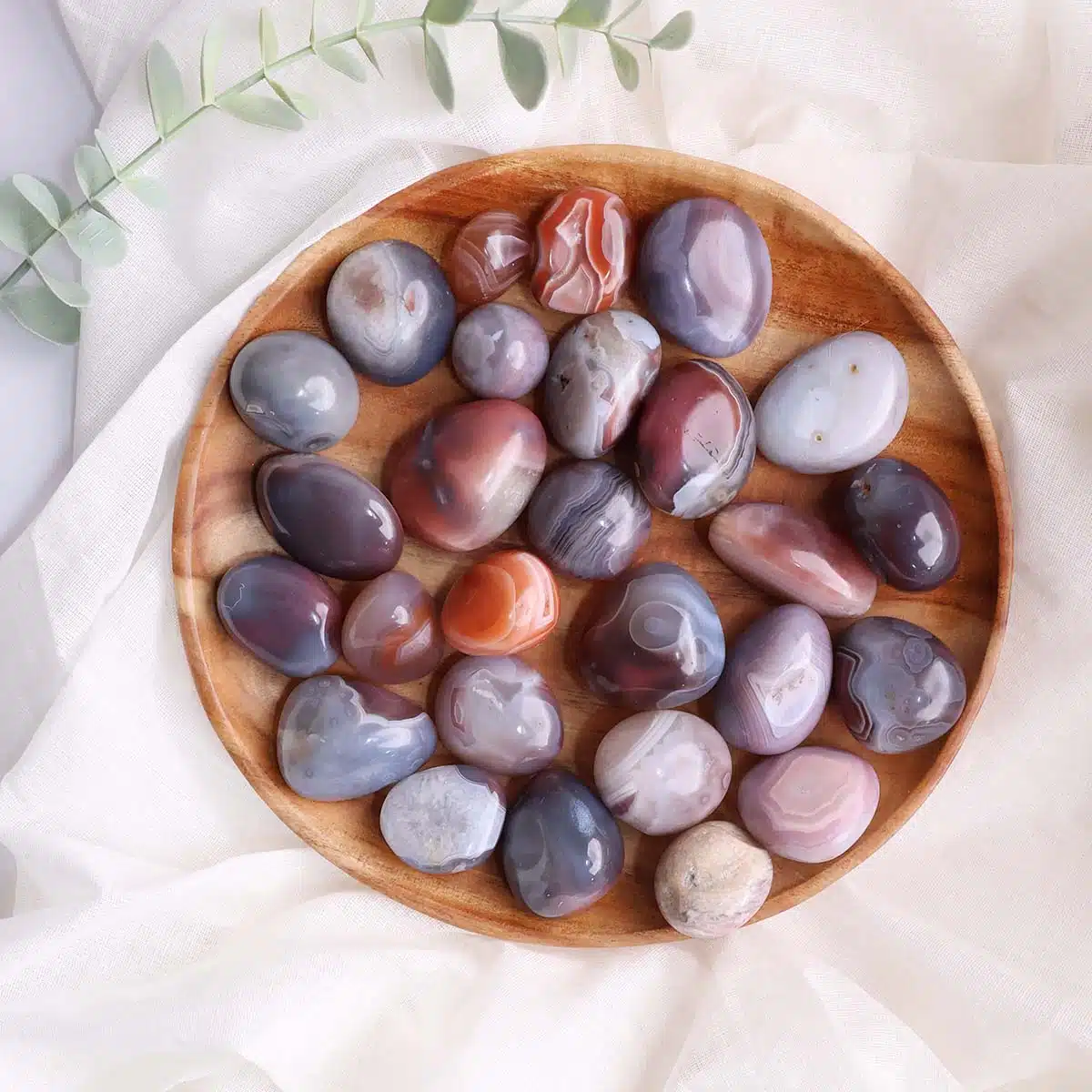 Shubhanjali-Botswana Agate Tumble Stone (2) Shop Botswana Agate Crystal Tumble Stone