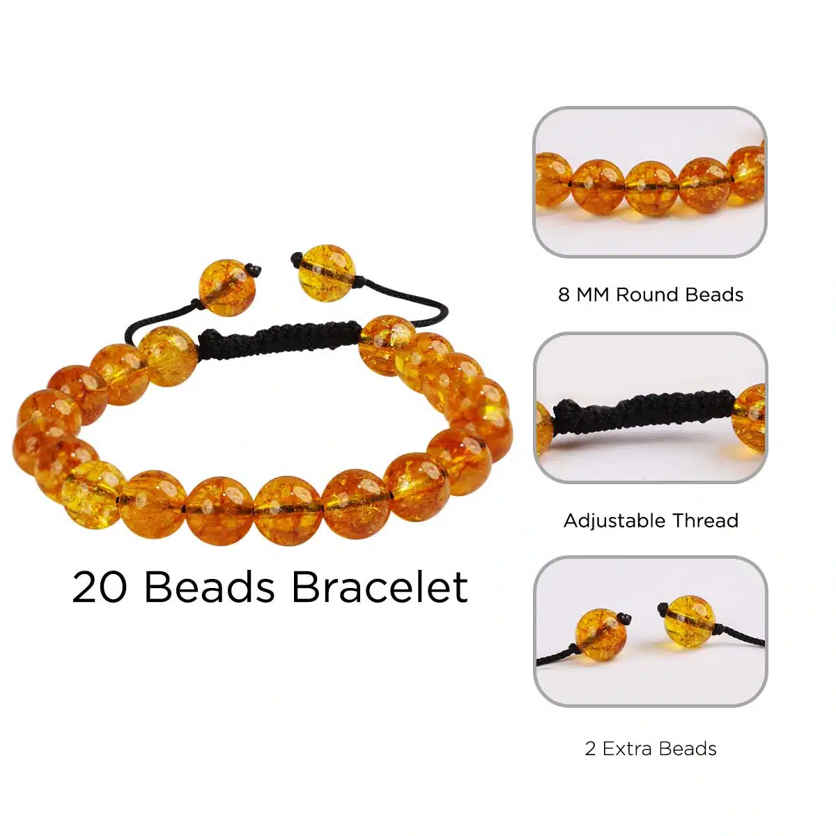 Shubhanjali-Citrine Crystal Thread Bracelet (2) Shop Natural Citrine Crystal Thread Bracelet