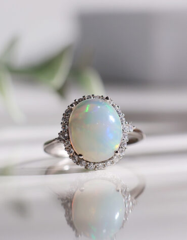 Shop Ethiopian Opal Ring In Sterling Silver 925