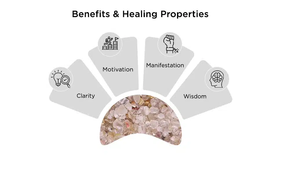 Shop Natural Golden Rutile Pebble Chips Stone