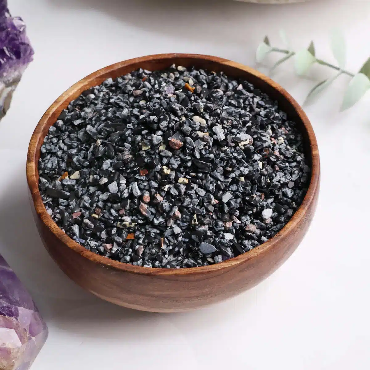 Shubhanjali-Snowflake Obsidian Chips Stone (1) Shop Natural Snowflake Obsidian Chips Pebble Stone