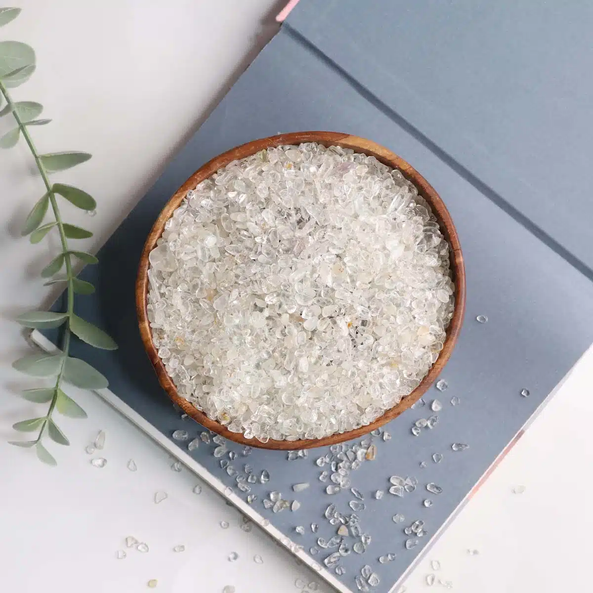 Shubhanjali-White Topaz Chips Stone (3) Shop Natural White Topaz Chips Pebble Stone