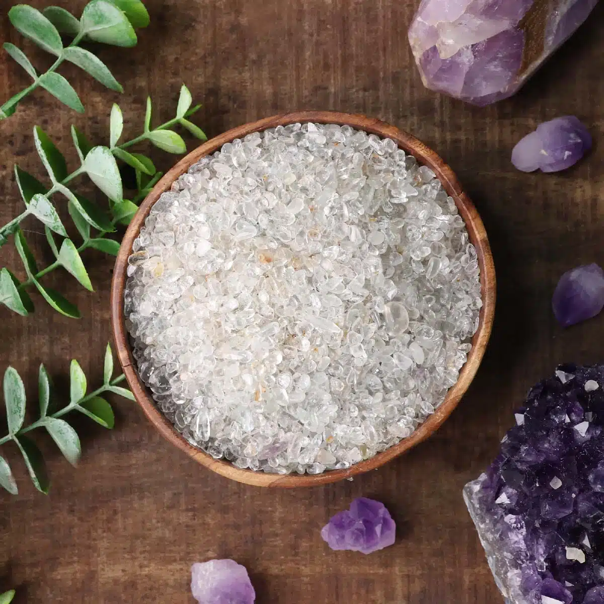 Shubhanjali-White Topaz Chips Stone (5) Shop Natural White Topaz Chips Pebble Stone