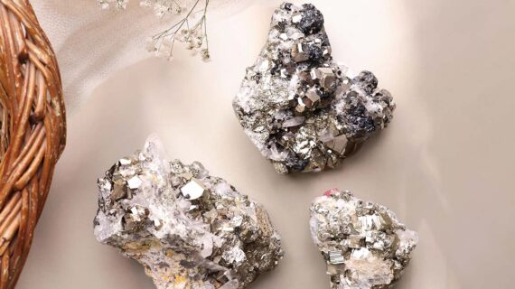 Pyrite with Clear Quartz Cluster
