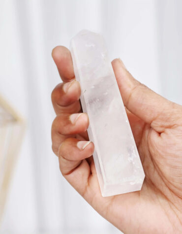 clear quartz tower point