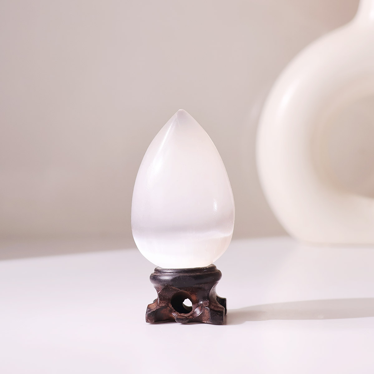 Selenite Stone Egg (2)