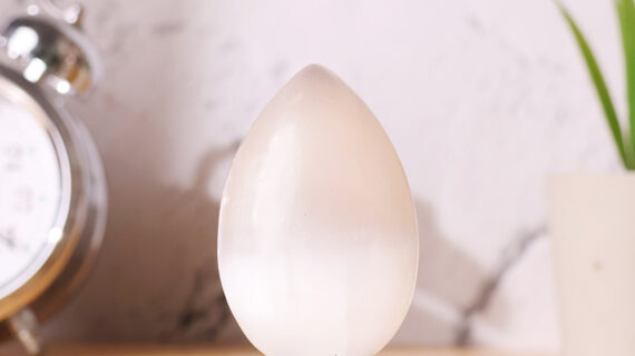 Selenite Stone Egg