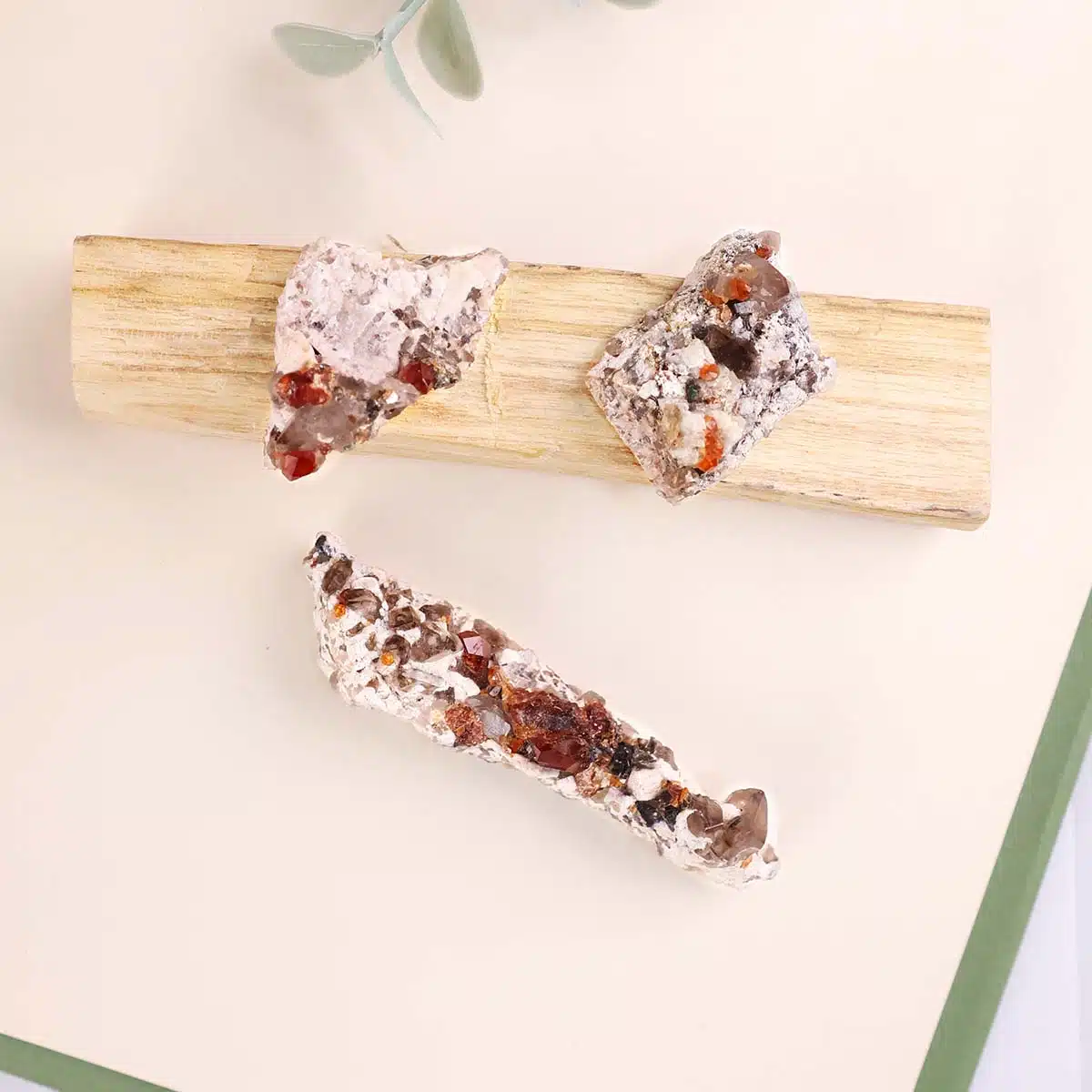 Shubhanjali-Garnet Raw Cluster (2) Shop Natural Garnet Raw Cluster