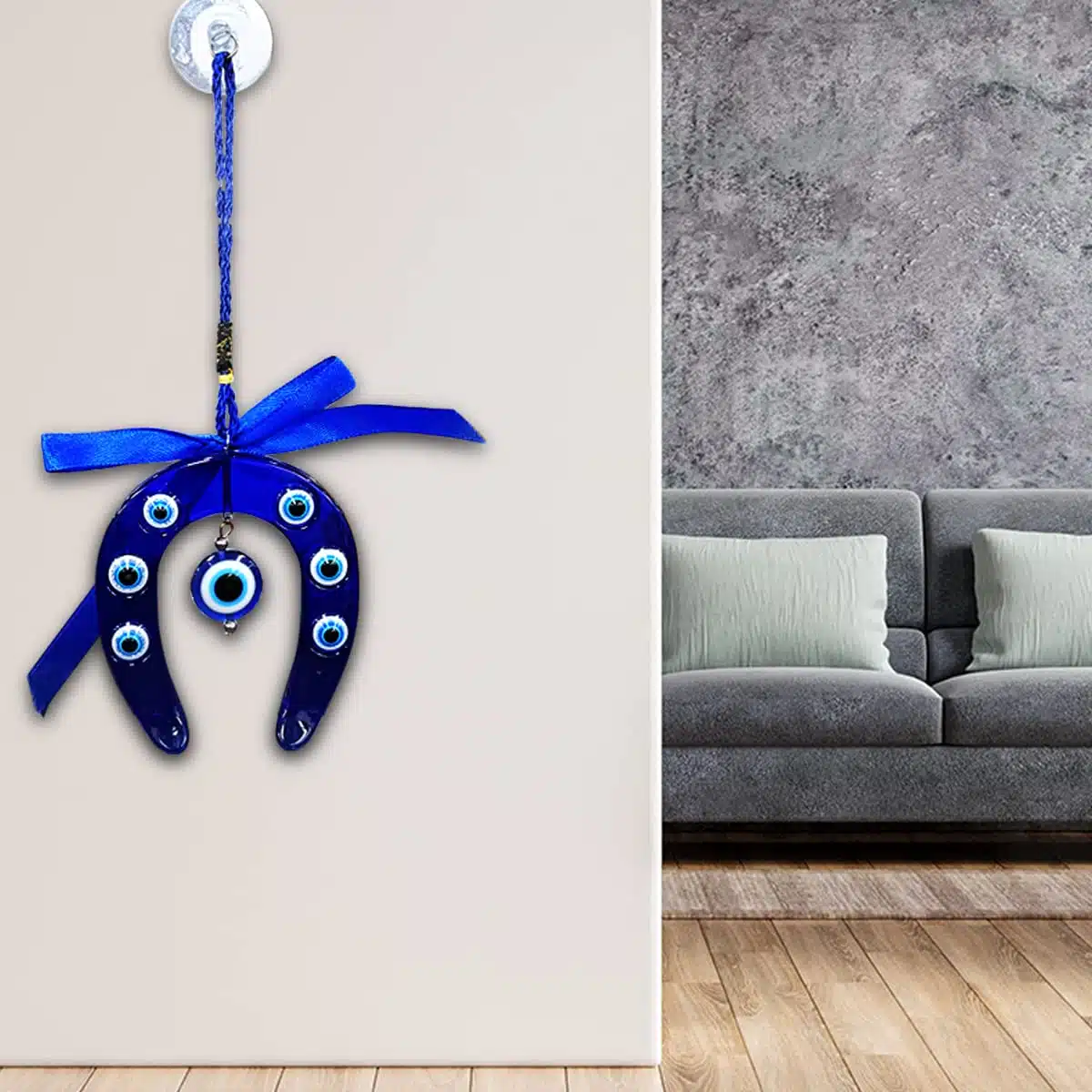 Evil Eye Horseshoe Wall Hanging Decor-Shubhanjali (1) Shop Evil Eye Horseshoe Wall Hanging Decor
