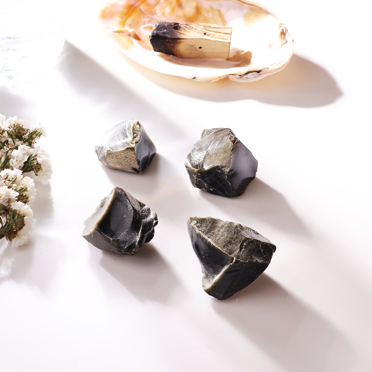 Golden Sheen Obsidian Raw Stone (5)