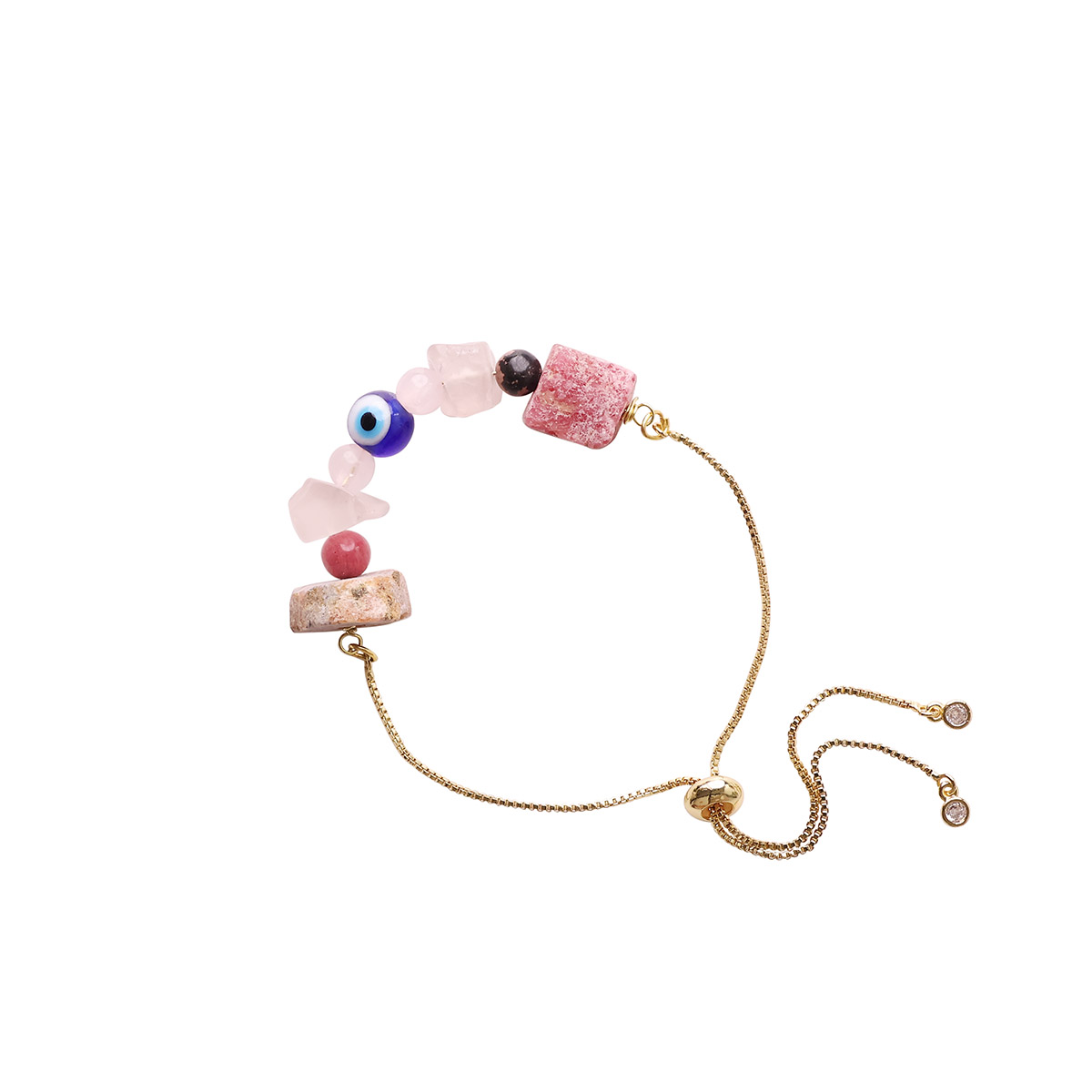 Love Bracelet In Raw Stone, Evil Eye Protection (2)