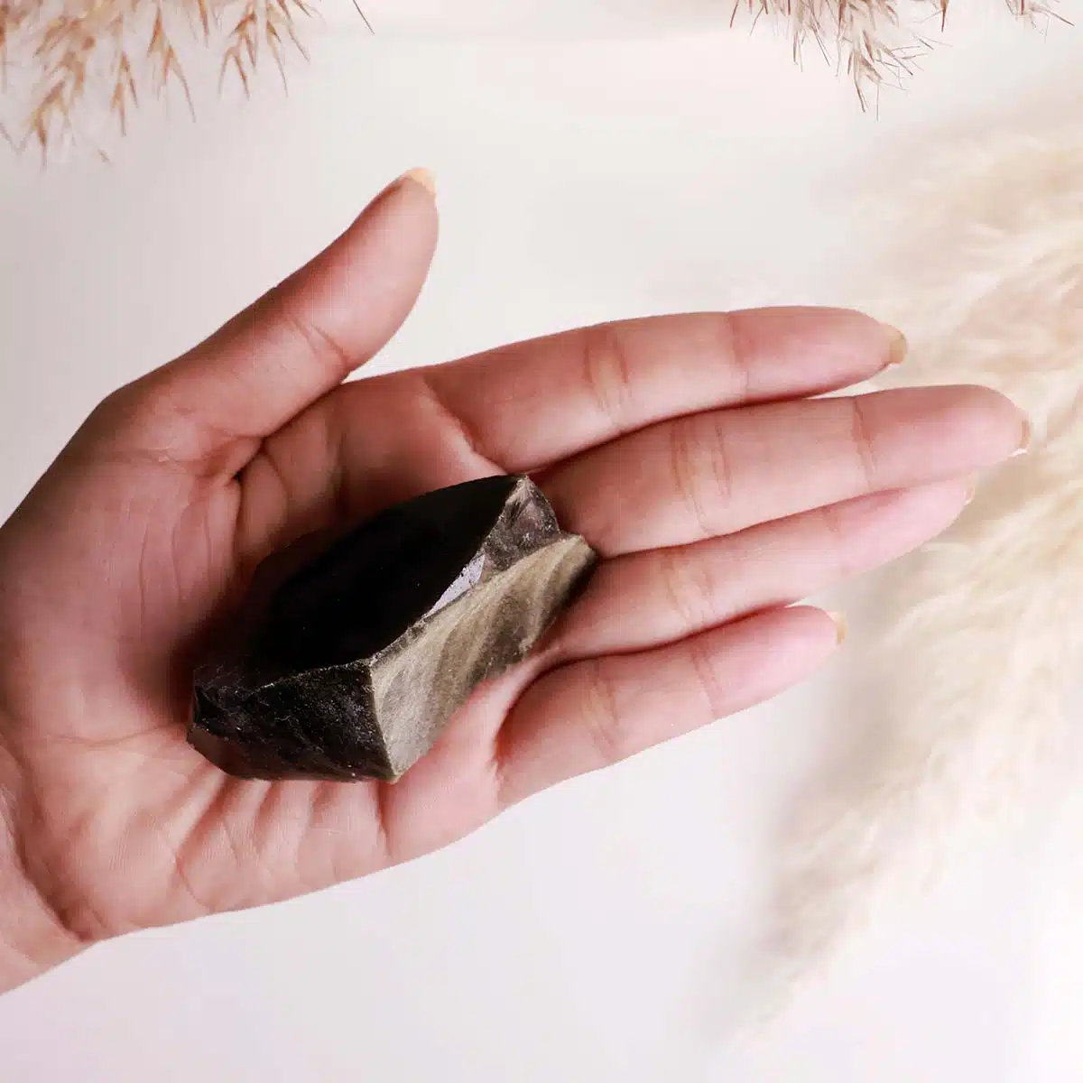 Shubhanjali-Golden Sheen Obsidian Raw Stone (5) Shop Golden Sheen Obsidian Raw Stone