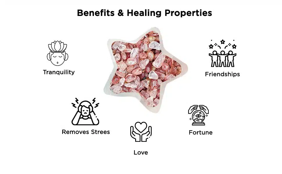 Shop Strawberry Quartz Chips Stone