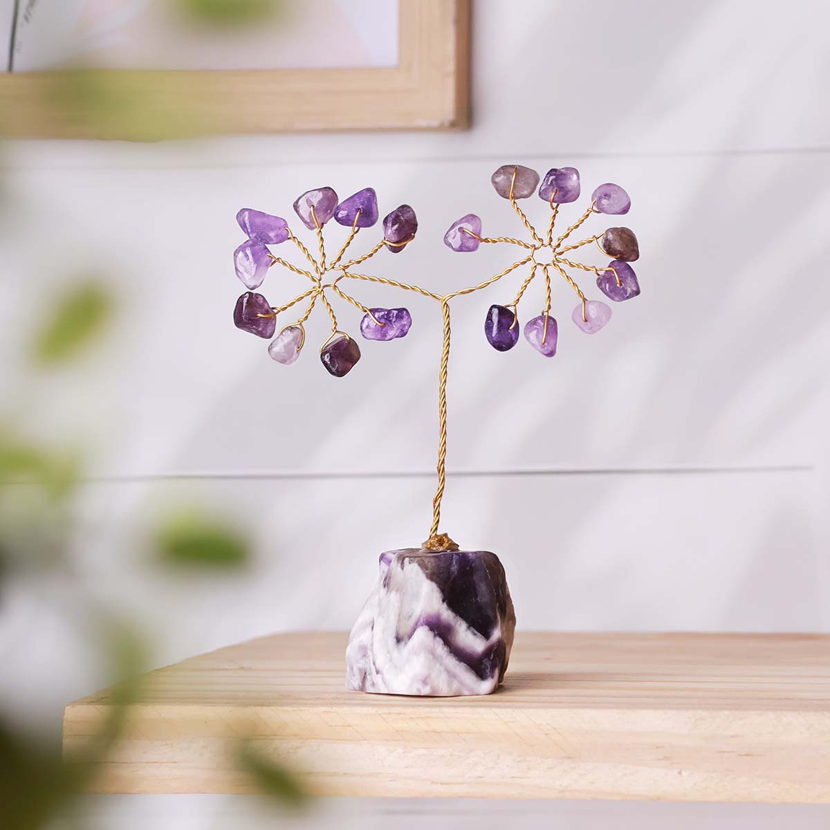 Amethyst Chips Tree In Raw Base-Shubhanjali Store (3) amethyst chips tree in raw base