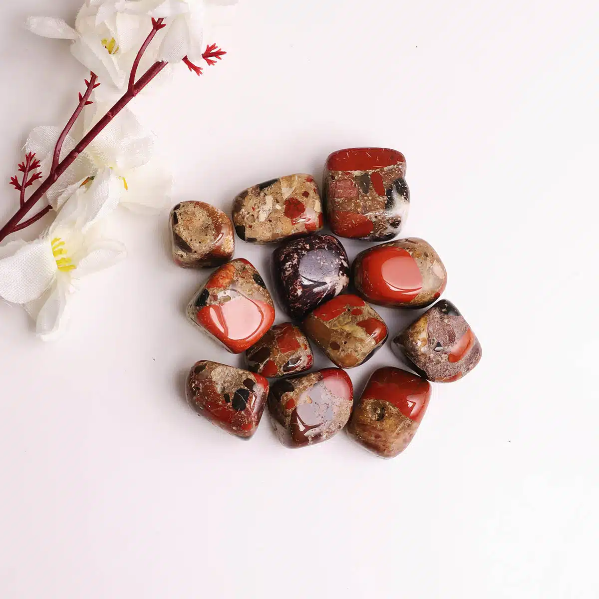 Pudding Jasper Tumble Stone-Shubhanjali (2) Shop Pudding Jasper Crystal Tumble Stone