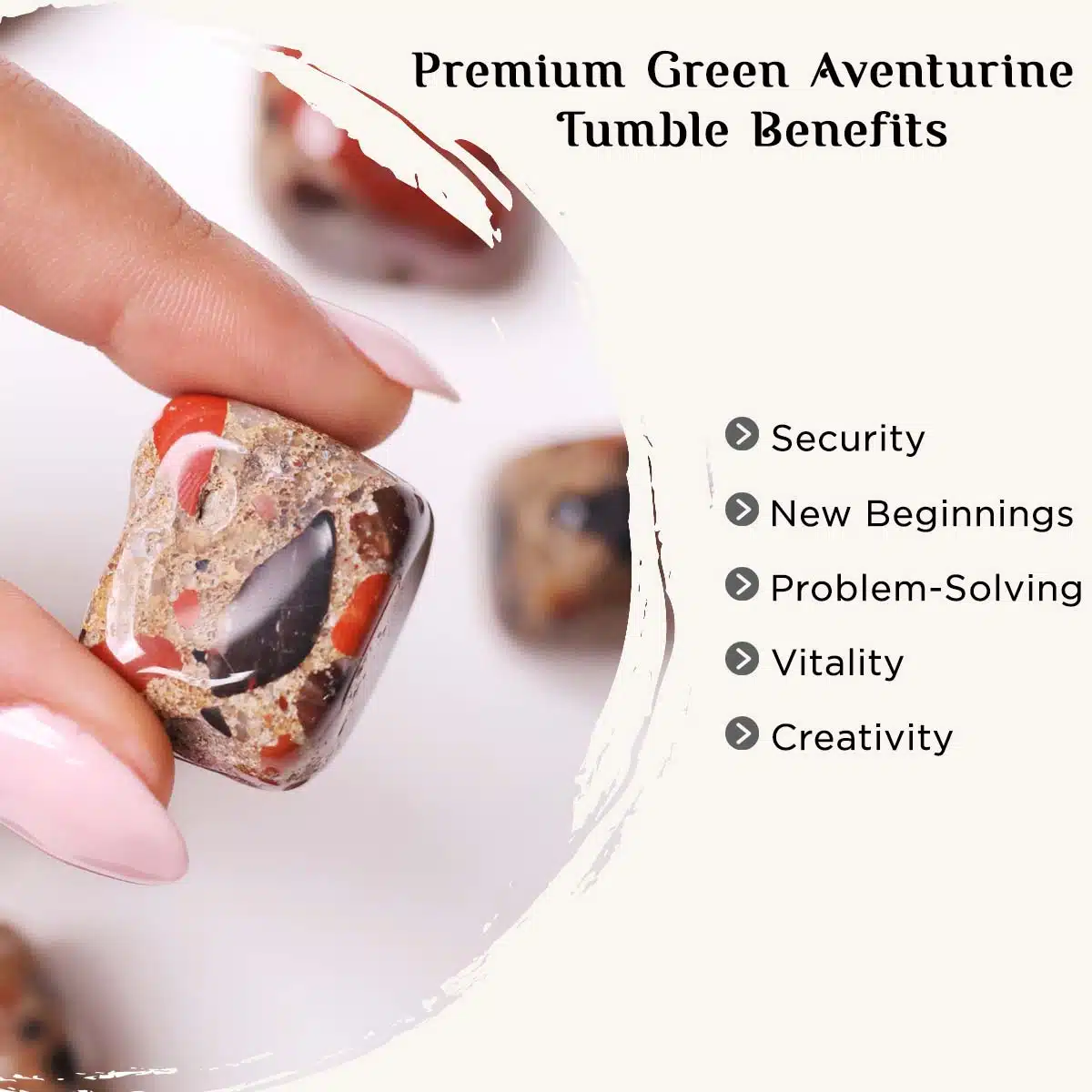 Pudding Jasper Tumble Stone-Shubhanjali Shop Pudding Jasper Crystal Tumble Stone