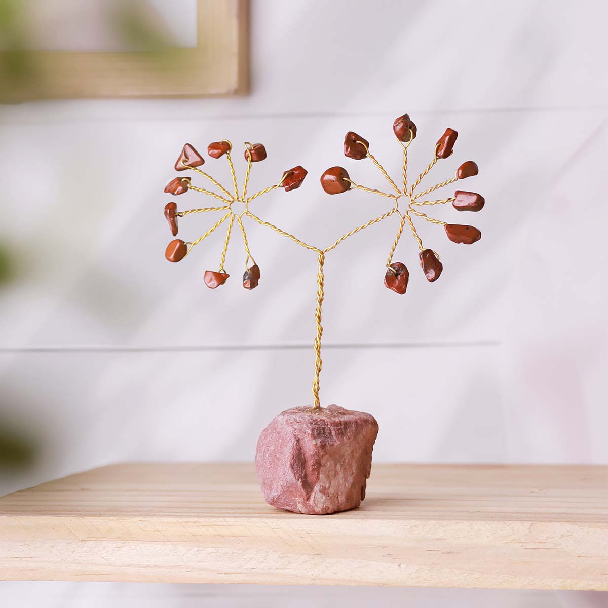 Red Jasper Chips Tree In Raw Base-Shubhanjali Store (3) red jasper chips tree in raw base