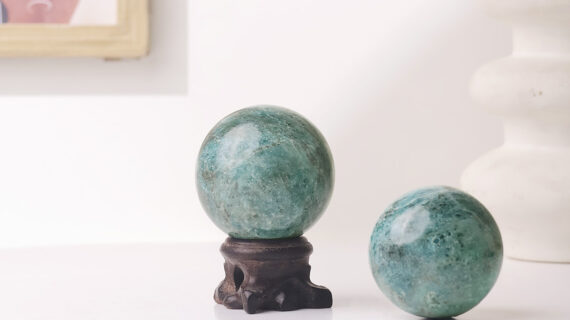 Blue Apatite Sphere