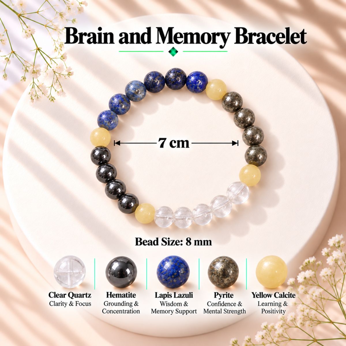 Brain and Memory Health Bracelet brain and memory health bracelet