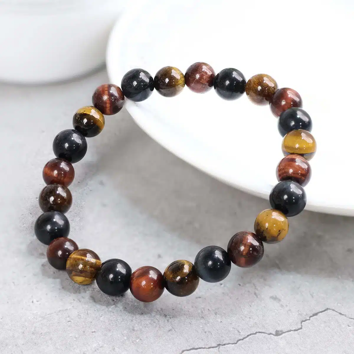 Customized Bracelet for Multi Tiger Eye Courage Intention (3) Shop Customized Crystal Bracelet for Multi Tiger Eye Courage Intention