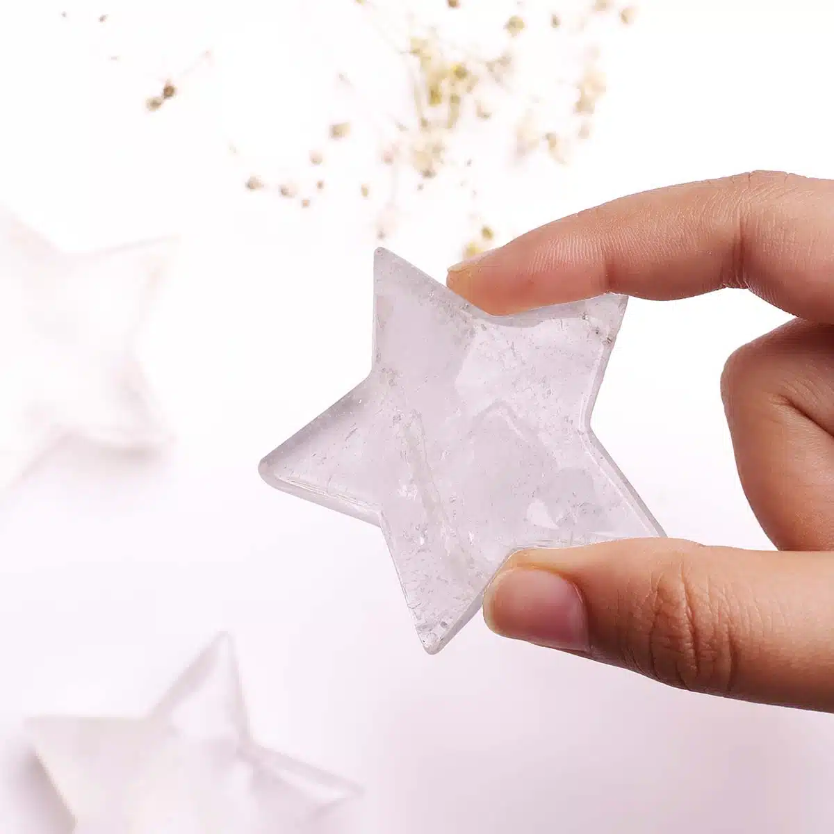 Shubhanjali-Clear Quartz Carved Star (3) Shop Natural Clear Quartz Crystal Carved Polished Star