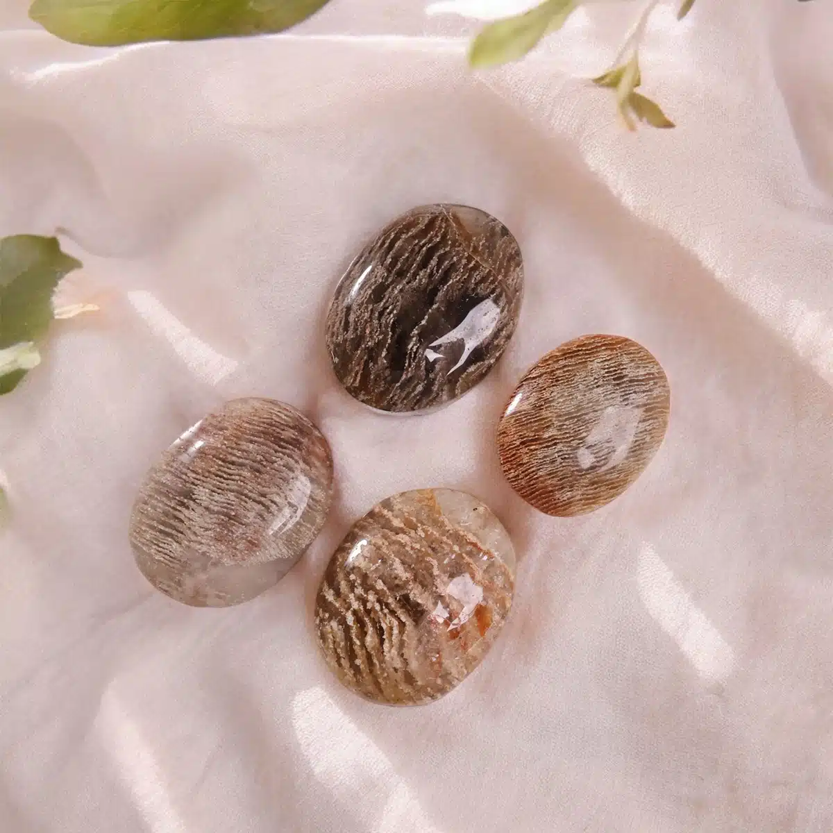 Thousand Layer Quartz Palm Stone (1) Shop Natural Thousand Layer Quartz Palm Stone