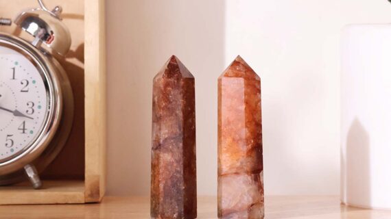 Red Fire Quartz Pencil Point