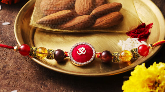 Motivation Rakhi With Red Om