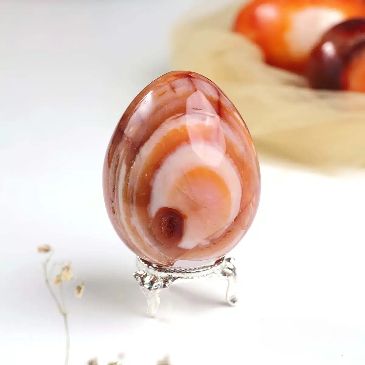 Shubhanjali-Red Carnelian Egg Shape Polished (1) Shop Natural Red Carnelian Egg Shape Polished