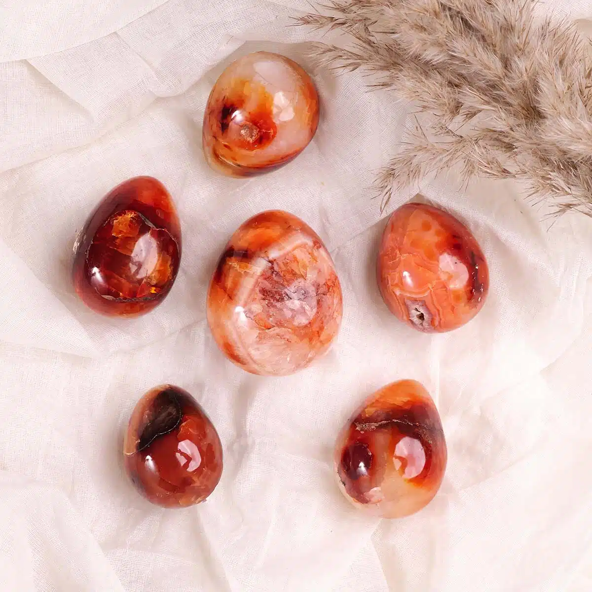 Shubhanjali-Red Carnelian Egg Shape Polished (3) Shop Natural Red Carnelian Egg Shape Polished
