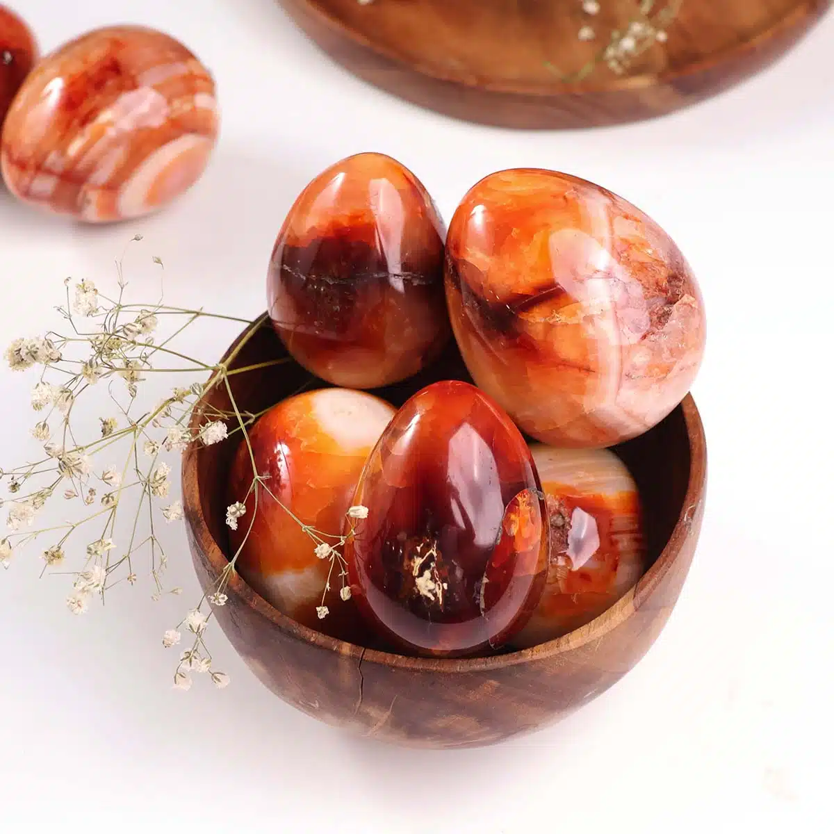 Shubhanjali-Red Carnelian Egg Shape Polished (4) Shop Natural Red Carnelian Egg Shape Polished