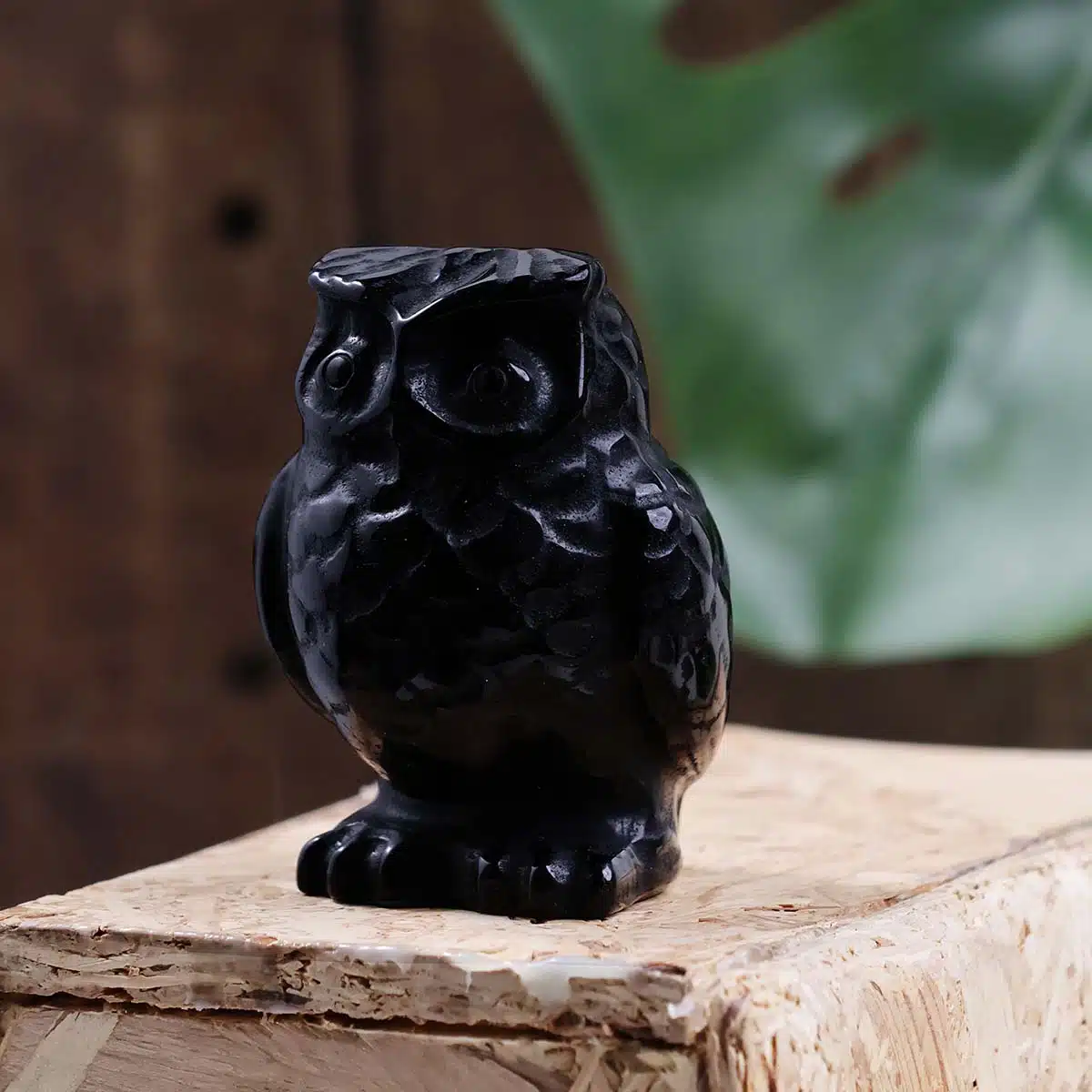 Black Agate Carved Owl-Shubhanjali (1) Shop Black Agate Crystal Carved Owl 3 Inches