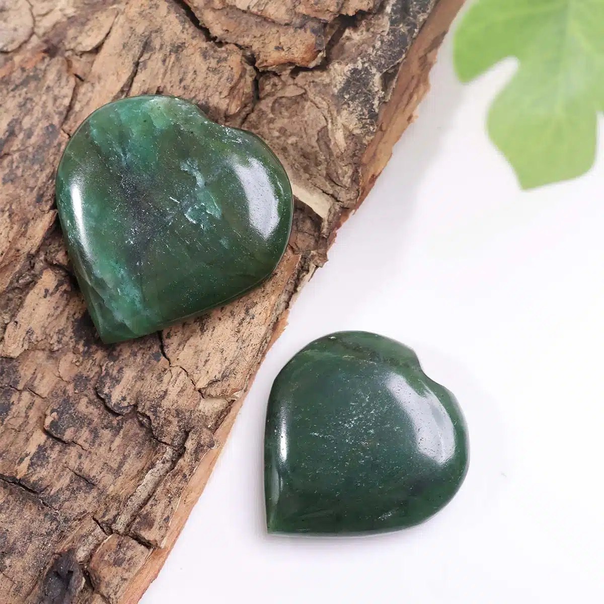 Green Jade Small Heart Shape-Shubhanjali (2) Shop Natural Green Jade Crystal Small Heart Shape