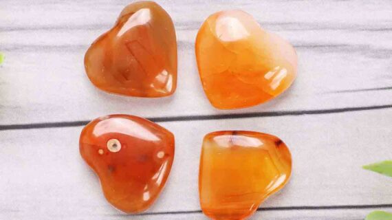 Red Carnelian Mini Heart Shape