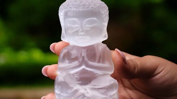 Selenite Buddha