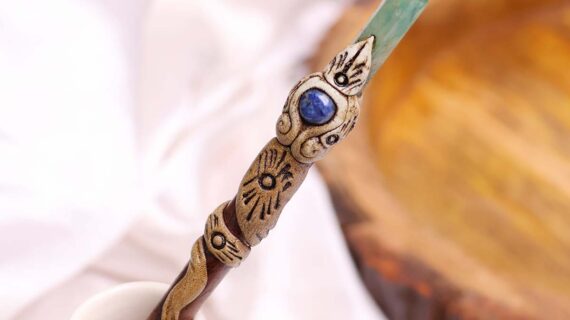 Green Aventurine Hair Bun Stick